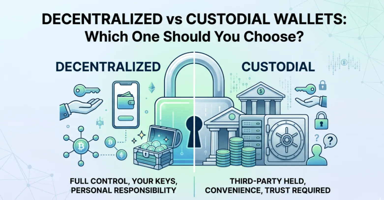 Decentralized vs Custodial Wallets Comparison